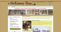 Desktop Screenshot of mckinneypens.com