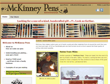 Tablet Screenshot of mckinneypens.com